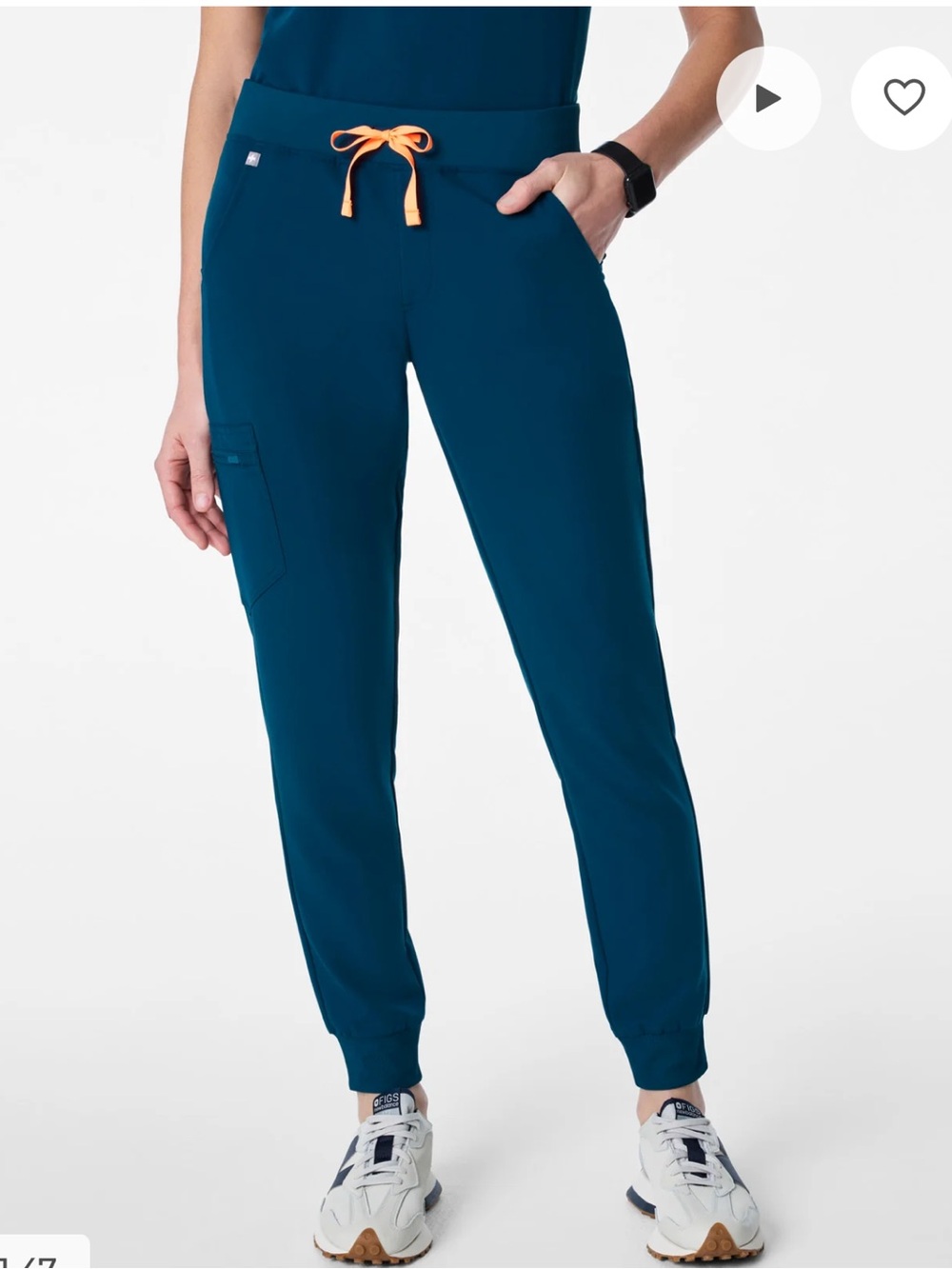 FIGS Zamora Jogger Scrub Pants size XL in deep reef PO 2920